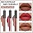 evpct 3Pcs Nude Brown Rose Pink Dark Matte Liquid Lipstick Makeup Sets for Dark Skin Black Women, Permanent Lip Stain Set Long Lasting Lipstick 24 Hours Waterproof labiales mate 24 horas originales 09
