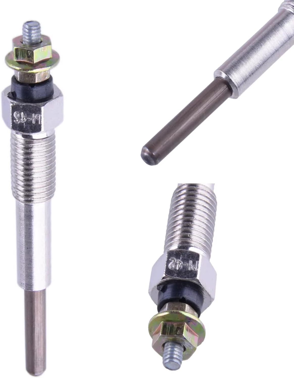 Car Engine Preheating Plug Compatible With Isuzu For C240 C190 C201 4FA1 Auxiliary Diesel Engine Glow Plug C240PKG C240PKJ 9-82511978-0 9825119780 4pcs 10.5V
