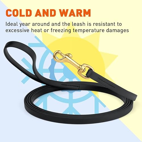 Miniatura 6 de Viper Biothane correa impermeable para perro de trabajo K9 a prueba de olores con broche de latón macizo para cachorros perros medianos y grandes