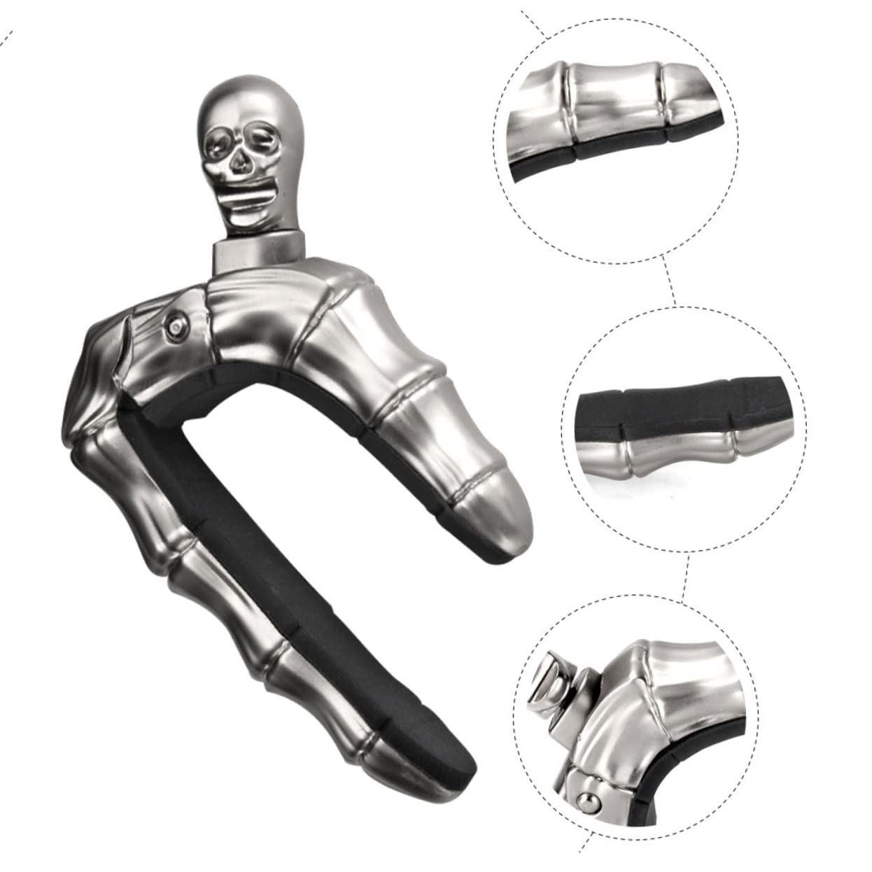 ibasenice 2piezas Capo De Guitarra De Lujo Diseño De Calavera Fácil y Material Duradero Para Guitarra Clásica Eléctrica y Ukelele