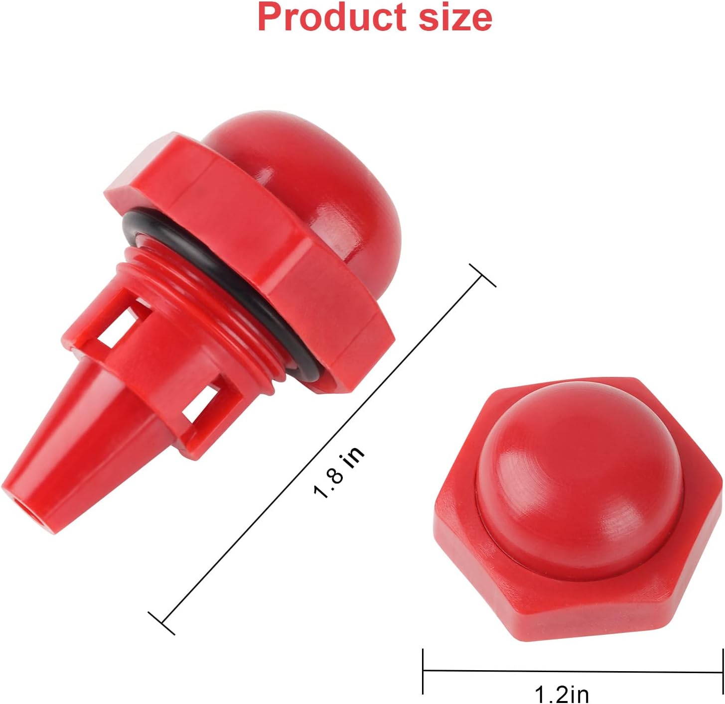 Cat pump oil cap with O-Ring Replacement for Pressure Washer pump (46798, long)