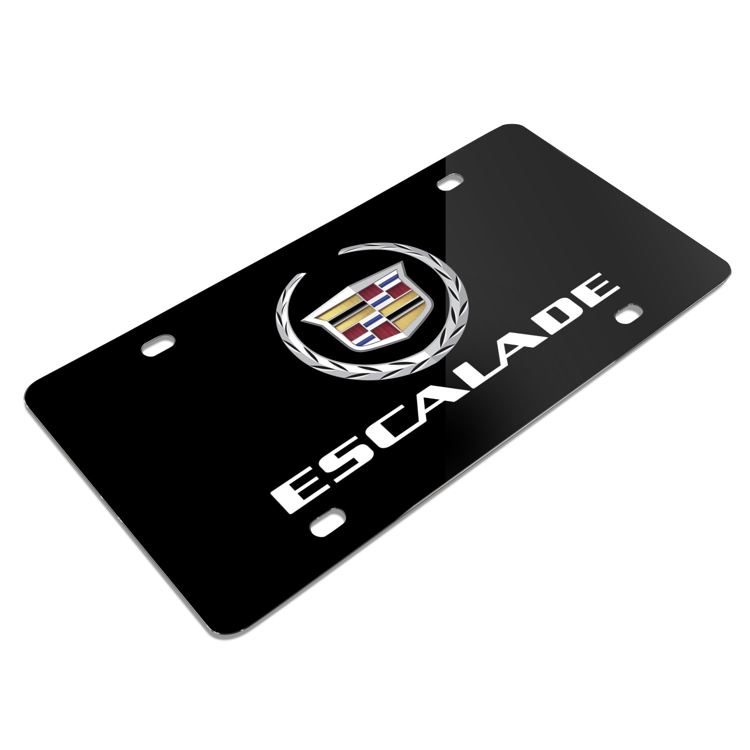 GM Duramax Diesel Logotipo En Negro De Carbono Acero Inoxidable Placa De Licencia