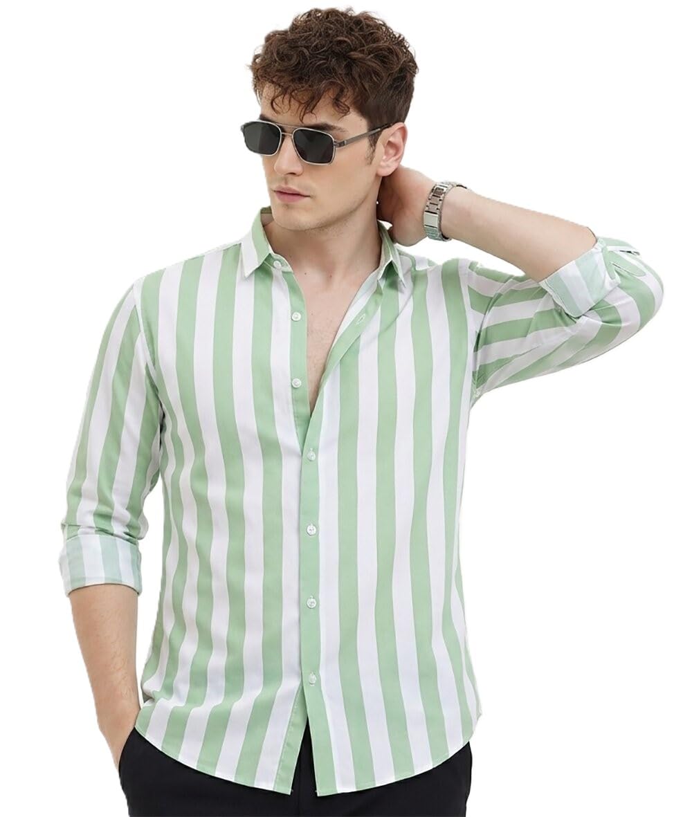u turn U-Turn Casual Shirt for Men || Shirt for Men Latest Stylish || Men Stylish Shirt || Men Printed Striped Shirt-picture-22
