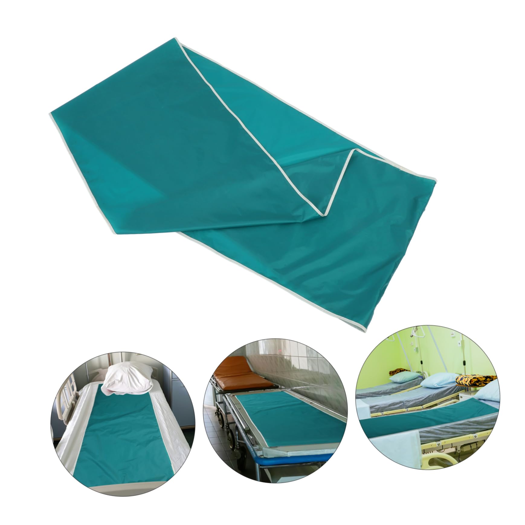 Yardenfun Telo Facilita Ribaltamento lo Spostamento nel Letto 180x75 Cm Verde in Poliestere Scorrevole per Assistenza a Pazienti Allettati per Domiciliari