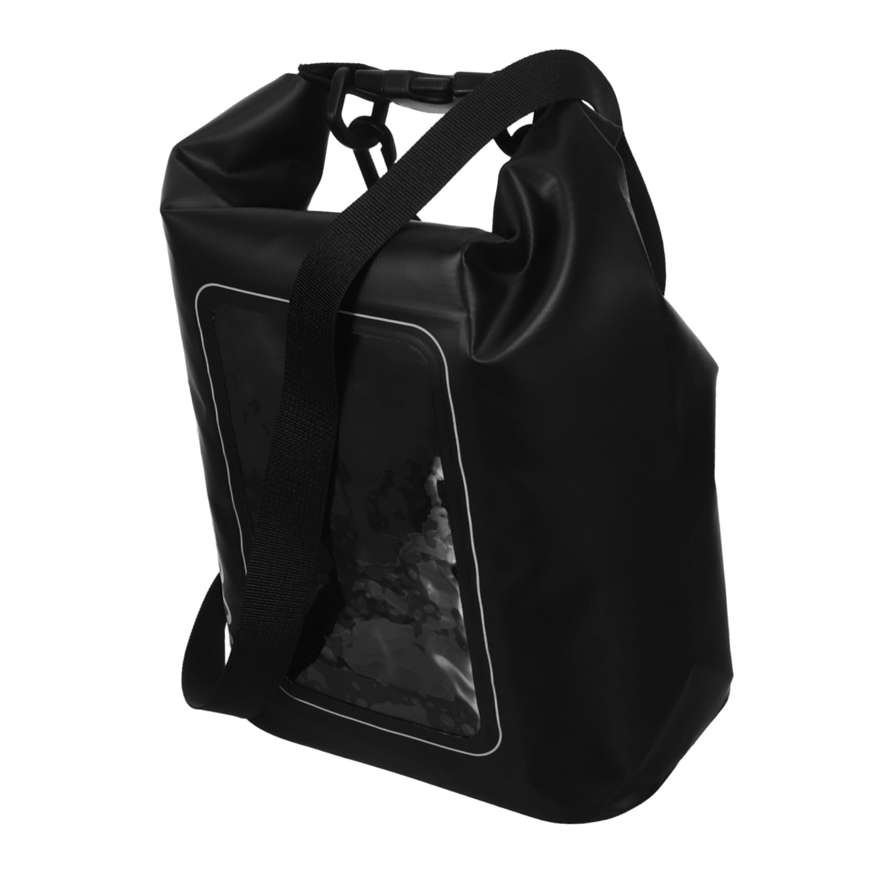 TOYANDONA Borsa per Cellulare Nero in Pvc 500d, Borsa Stagna | Doppia Funzione Portatile e Leggera, per Surf e Sport All’aperto, Design Waterproof