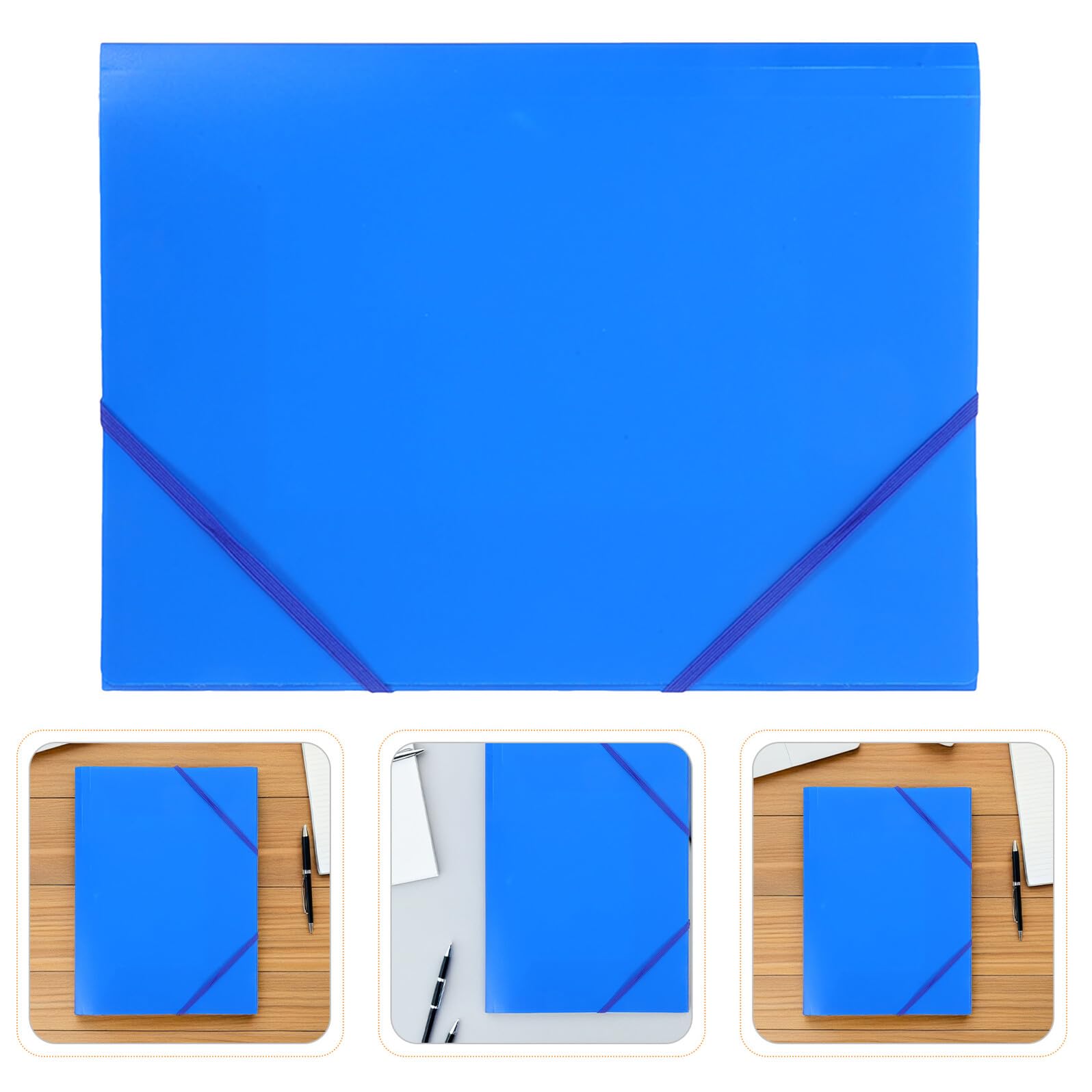 Homoyoyo Cartella Portadocumenti A4 con Chiusura Elastica Organizer Compatto in Plastica Antistrappo Set da 10 Pezzi per Scuola Ufficio e Viaggi Cartellina Pieghevole per Archiviazione
