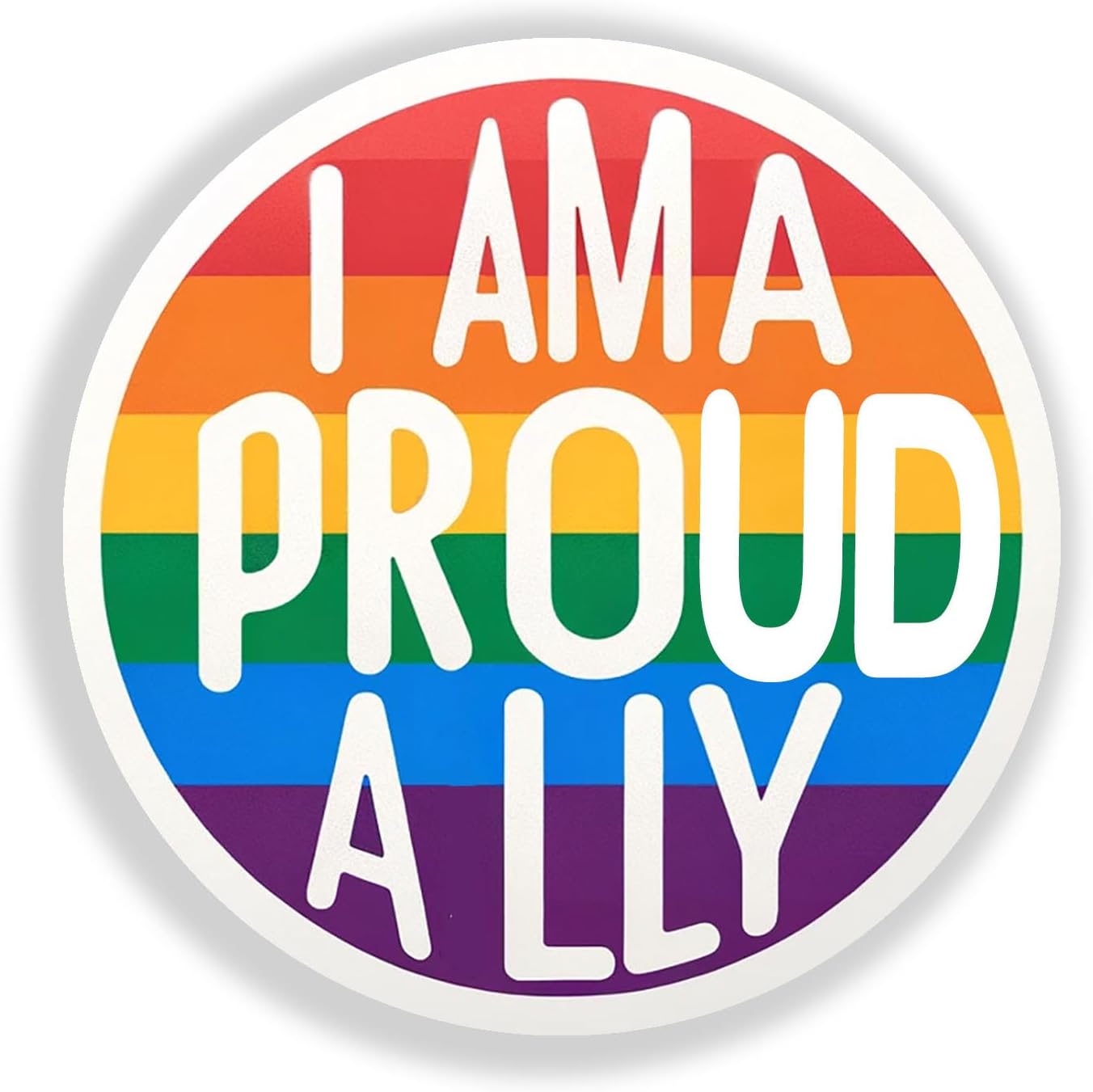 Personalized Customized Labels Tags,Customizable Stickers Proud Ally Sticker for Business Custom Made Stickers, 100 Stickers3X3
