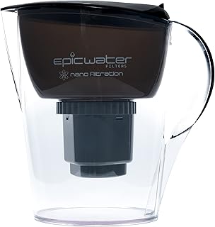 Epic Water Filters Nano | Water Filter Pitchers for Drinking Water | 10 Cup | 150 Gallon Filter | Gravity Water Filter | R...