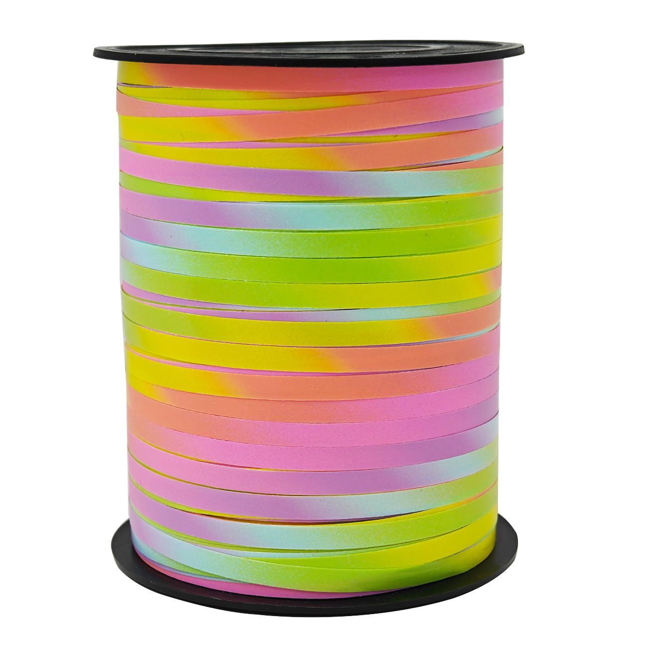 500 Yards Maka Rainbow Curling Ribbon for Gift Wrapping,Colourful Balloon String(457m x 5mm)