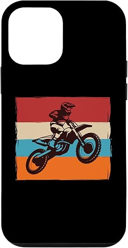 Miniatura 1 de iPhone 12 mini Retro Off Road Motorcycle Motocross Racing Case