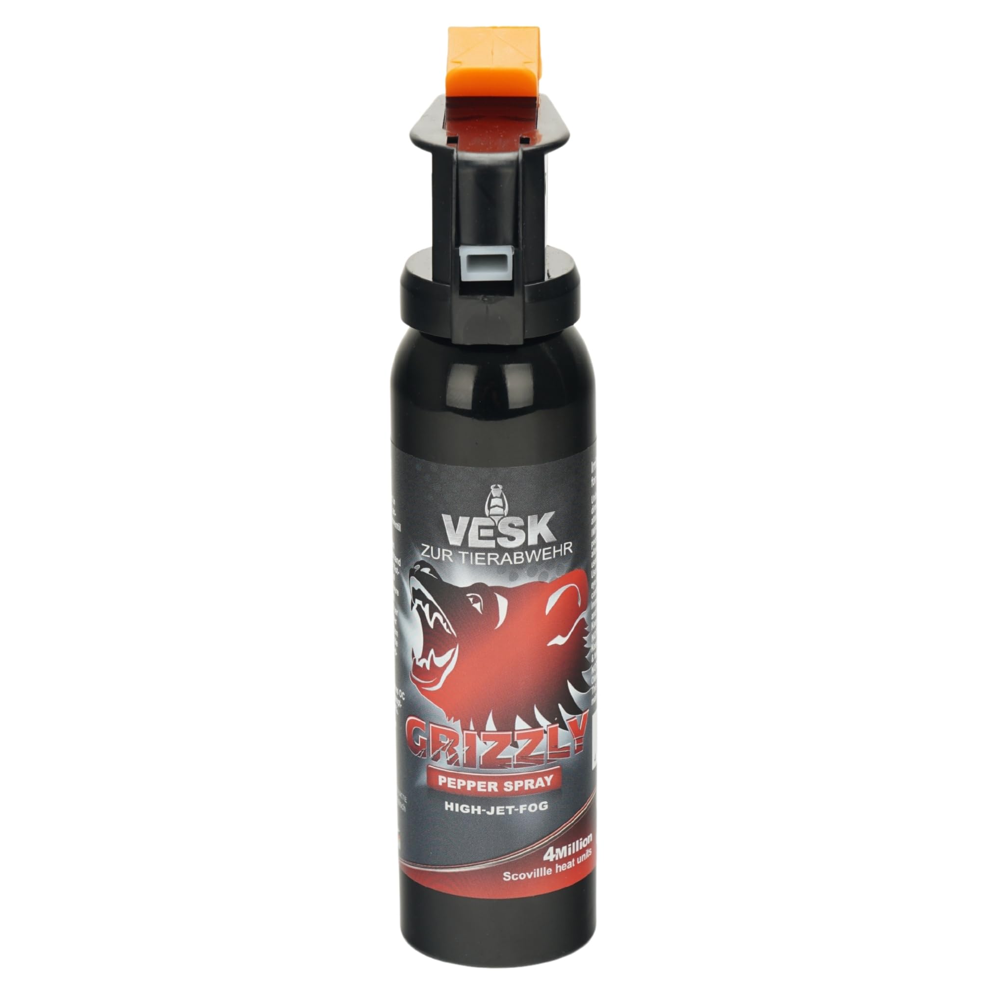Pfefferspray Bärenverteidiger Tierabwehrspray Bärenabwehrspray Pfefferspray Breitstrahl Grizzly Made in Germany (150 ml) | Fingergriff