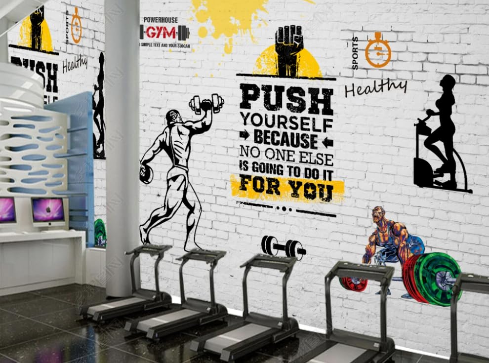 Papier peint intissé mural club de fitness de qualité premium