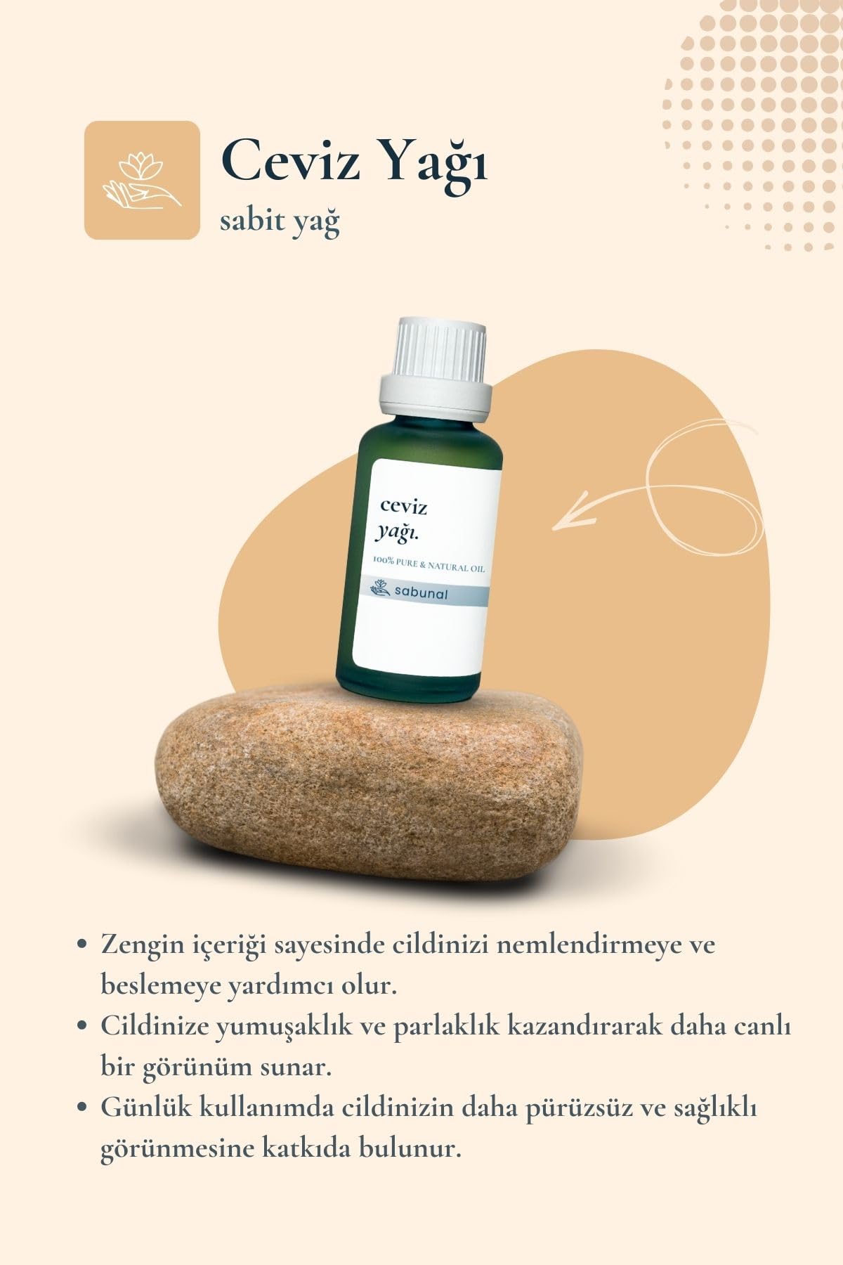 Ceviz Yağı 30 ml - Doğal Soğuk Sıkım Yağ