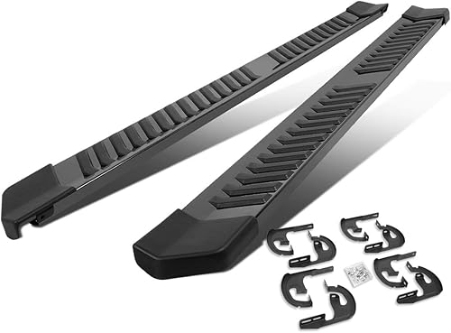 Miniatura 1 de Estribos de barra Nerf de 6 pulgadas compatibles con Ford F150 Crew Cab 04-14, aluminio extruido, revestimiento de polvo negro