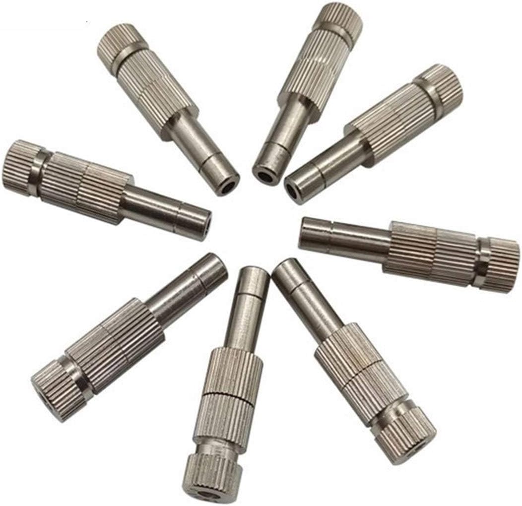 屋外冷却システム用の40個の真鍮ミストノズルミスターノズル霧化ミスト噴霧器フォグノズル、庭、加湿、造園、ダストコントロール、0.00