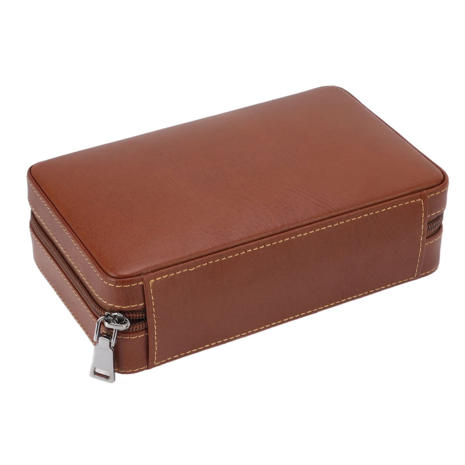 Sigaro humidor, viaggio per sigari humidor custodia per detenzione fino a 4 sigari, scatola di umori per sigari portatile, di legno in cedro, accessori da viaggio, doni sigari in