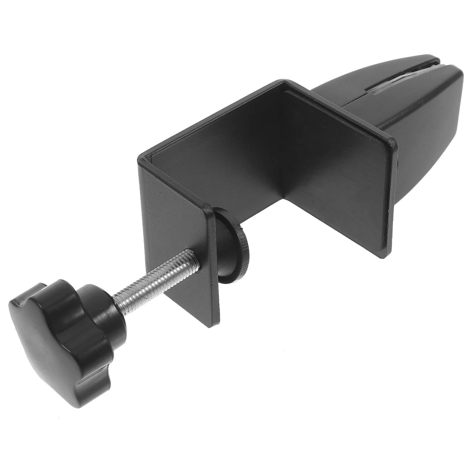 Lsnnmu One Color 2Pcs Aluminum Alloy Desk Partition Clamps Black L Shaped Splicing Sneeze Guard Clips Privacy Panel Glass Board Clamp Metal For Desk
