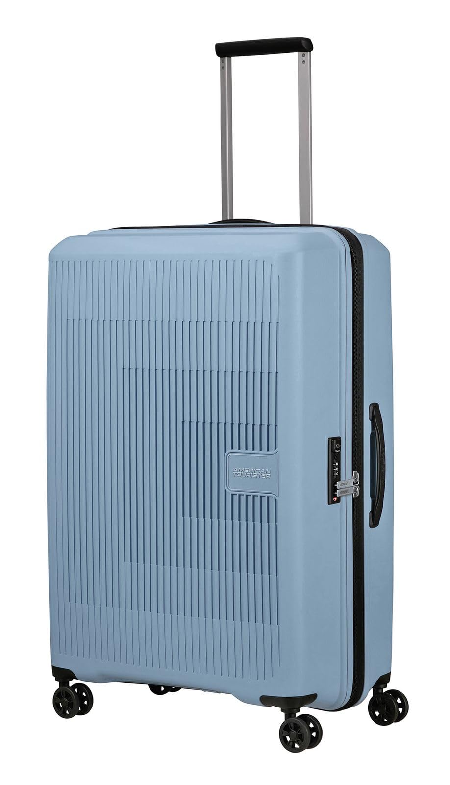 American Tourister Aerostep - Spinner L, Funda Ampliable, 77 cm, 101,5/109 L, Gris (Gris Soho)