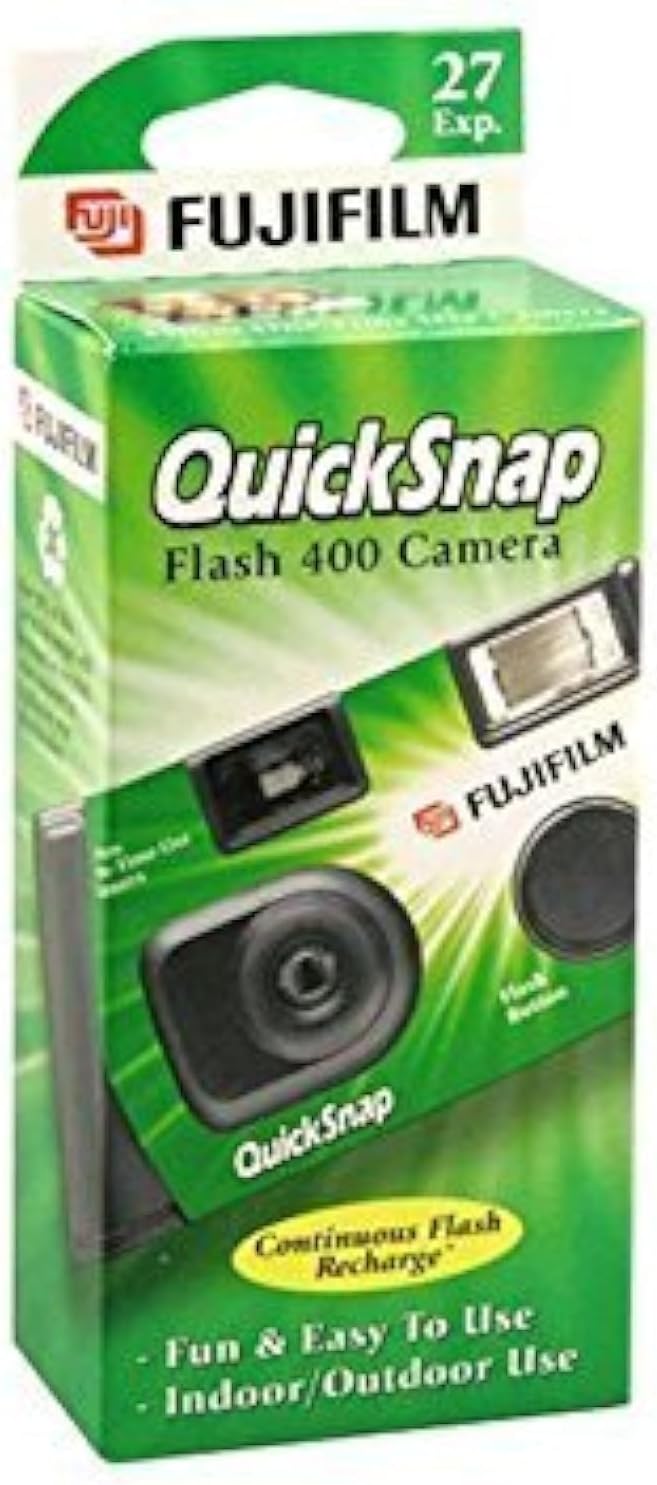 Fujifilm QuickSnap Flash 400 Disposable 35mm Camera 27 exposures (Pack of 4)