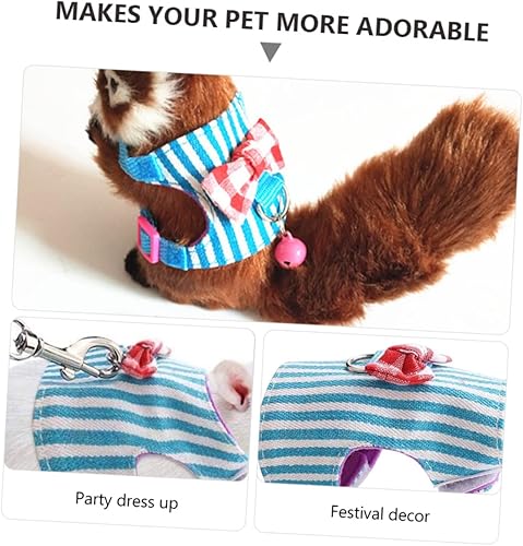 Miniatura 8 de Correa de arnés de Guinea, 1 unidad, herramienta de correa de conejo para bebé, vaquero, cobaya, pequeño, chalecos de animales