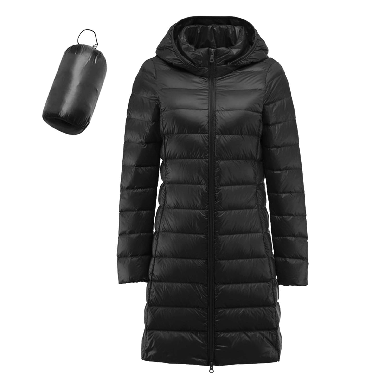 Plumifero Ultraligero Mujer Largo Chaqueta Plumas Capucha Ligeros Mujer Plumífero Ligero Plumon Plumiferos Cazadoras Chaquetas Plumas Mujer Pluma Down Puffer Jacket Mujer Talla Grande