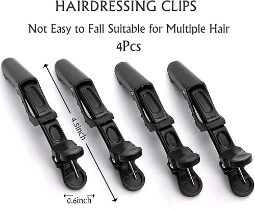 12Pcs Professional Salon Hair Coloring Dyeing Kit — side view showing full product dimensions