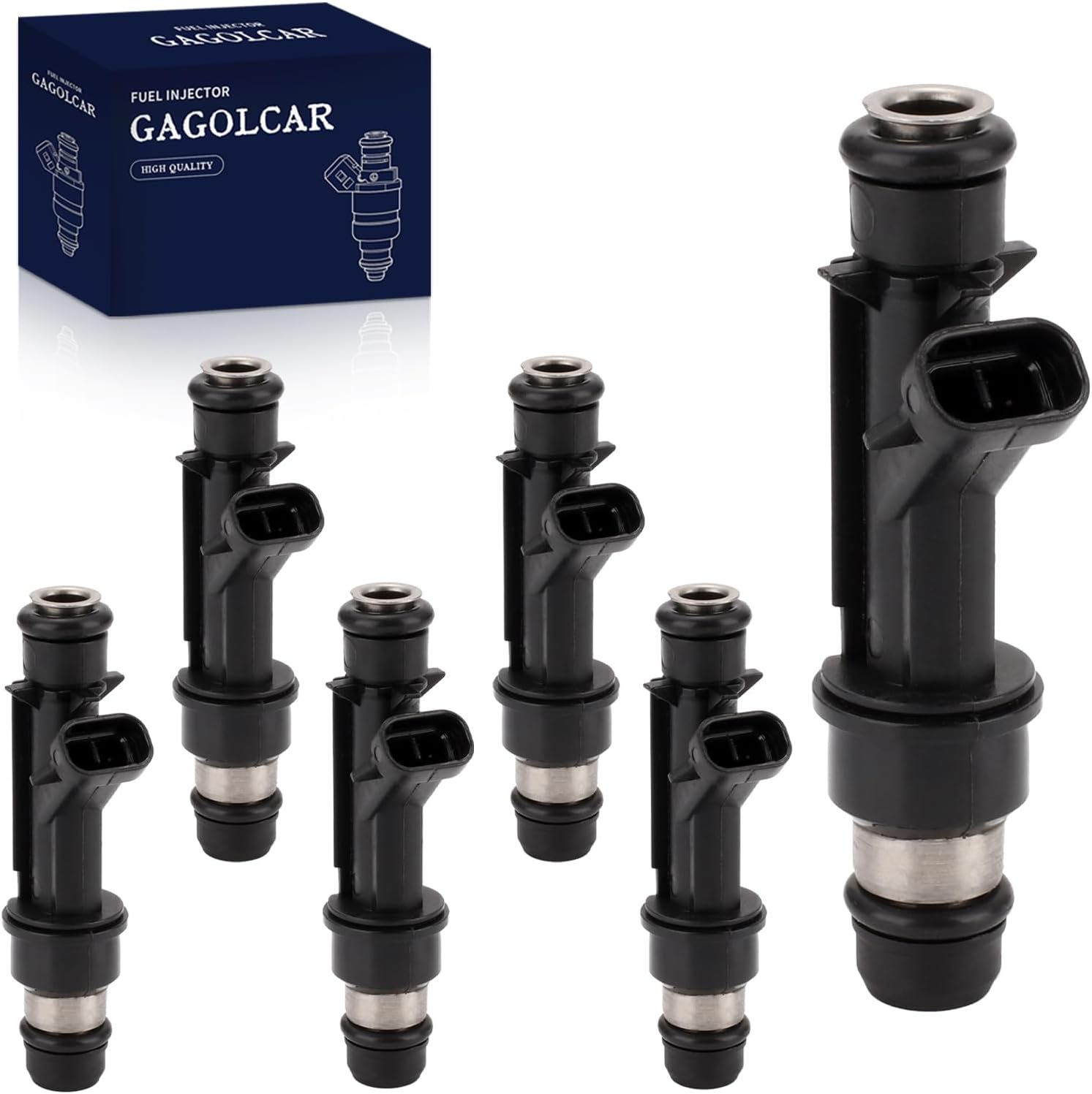 6-Pack Fuel Injectors Set | Compatible with Buick LeSabre Regal Chevrolet Camaro Impala Monte Carlo Pontiac Bonneville 3.8L V6| Replaces FJ313 12586552 25323972