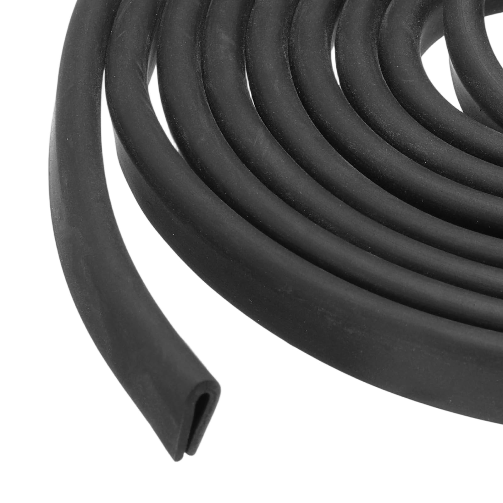 PATIKIL Rubber Edge Trim, 26.2ft x 4mm x 9mm U Channel Rubber Guard Seal Strip Protector Fit for 2mm Edge for Car Doors Hatches Sheet Metal Table Corners Steel Plates, Black