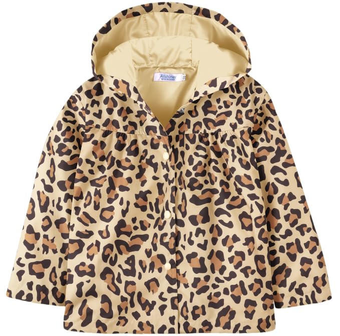 Image of Arshiner Girl Baby Kid Waterproof Hooded Coat Jacket Outwear Raincoat Hoodies