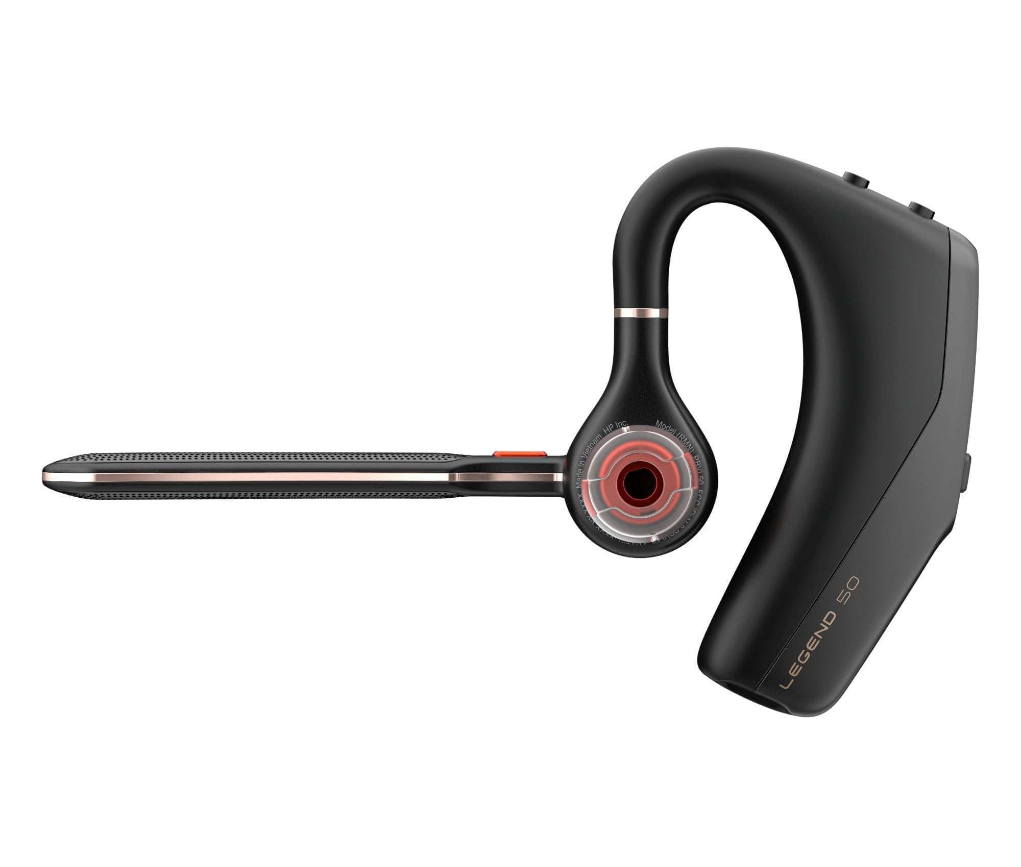 Poly Voyager Legend 50-M Headset UC con quattro microfoni, cancellazione del rumore, tecnologia Poly Noise Block, custodia di ricarica portatile, sensori intelligenti, comandi rapidi