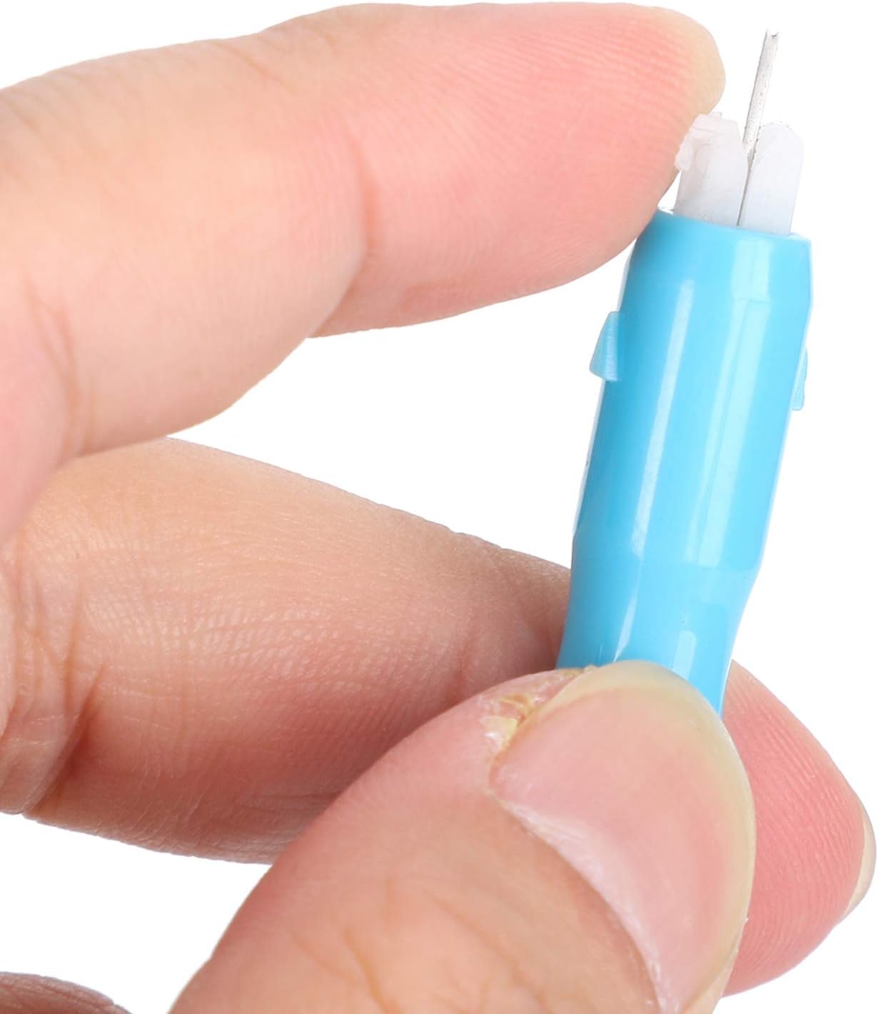 Zerodis 12pcs Sewing Machine Needle Automatic Inserter Threading Tool Needle Threader Automatic Needle Threading Tool