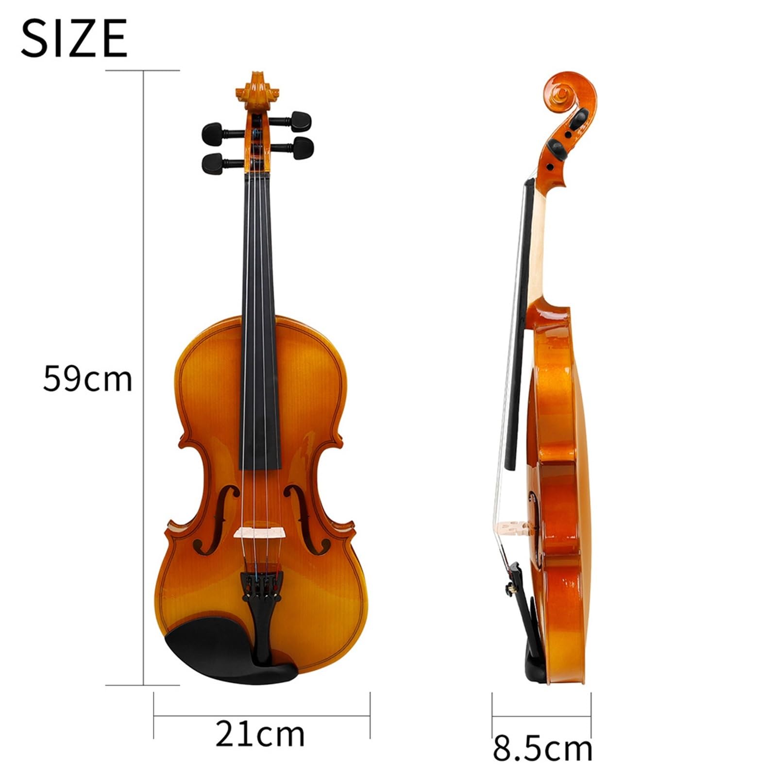 Violino Per Principianti Violino In Legno Massello Per Adulti 4/4 Principianti Strumenti Musicali A Corda Professionali Esercitarsi