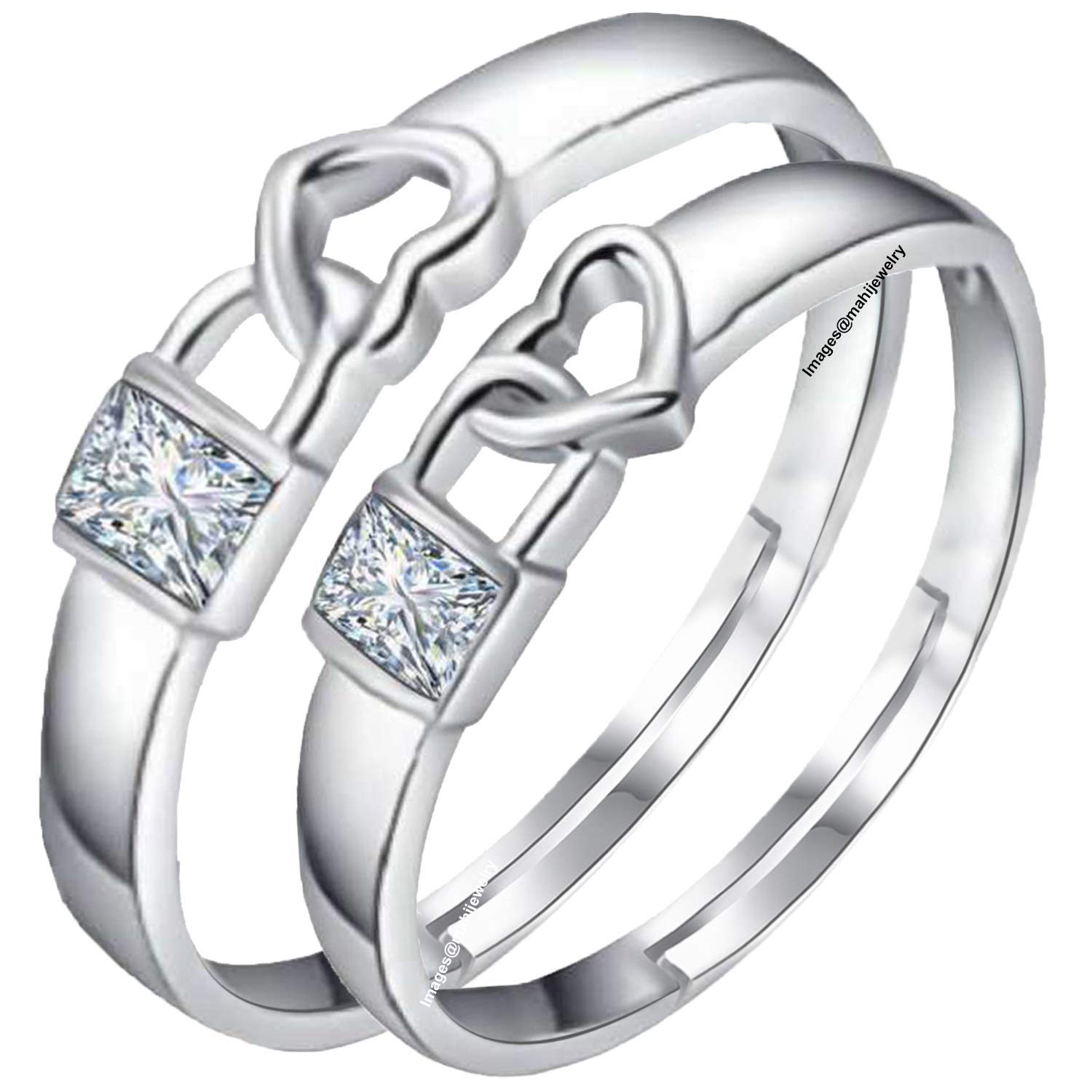 Solitaire Crystal Proposal Adjustable Couple Ring for Men and Women (PAFRCO1103093PR)-image-15