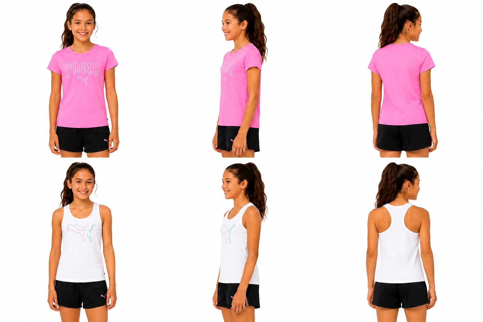 PUMA Conjunto Corto (Pack de 3) para Niñas
