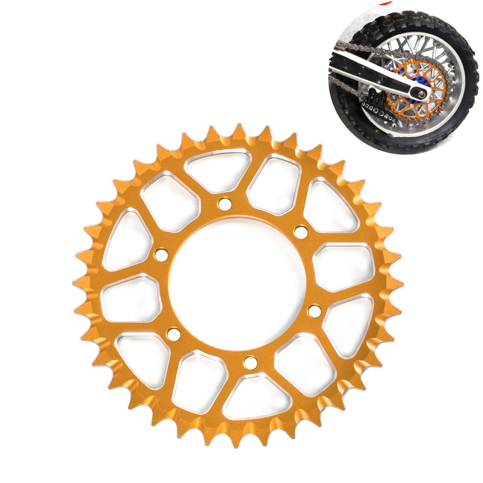Amazon.com: Aluminum Rear Hub Chain Sprocket for LOSI 1/4 Promoto
