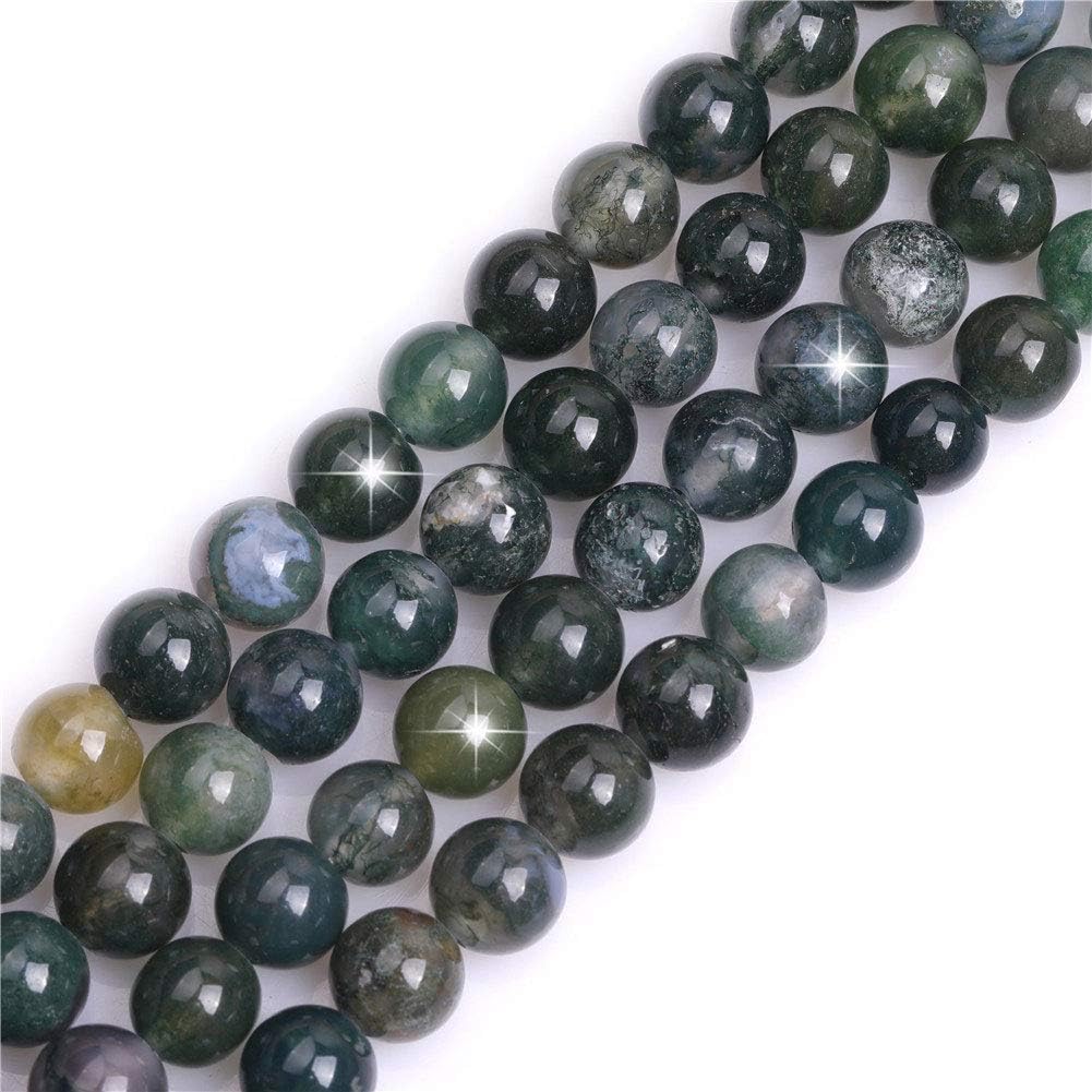 GEM-Inside 12mm Natural Onyx Botswana Agate Stone Round Semi Precious Chakras Big Hole Beads for Jewelry Making DIY Handmade Craft Supplies 15"