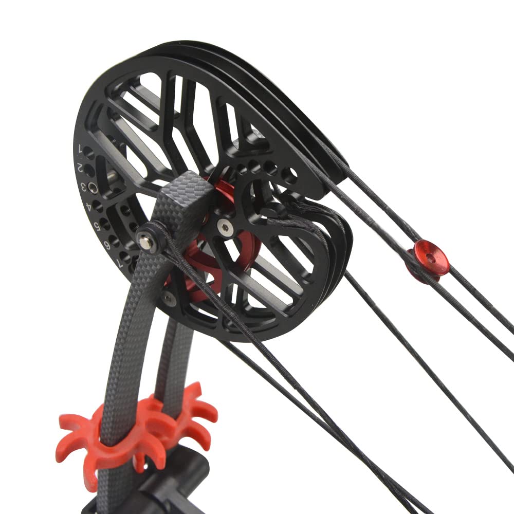 21"Kit Arco Compound, 40~65lbs Regolabile, Arco a Sfera in Acciaio, Usa Frecce e Sfere in Acciaio, Arco da Caccia per Adulti, Mano Destra/Sinistra per la Caccia con L'Arco