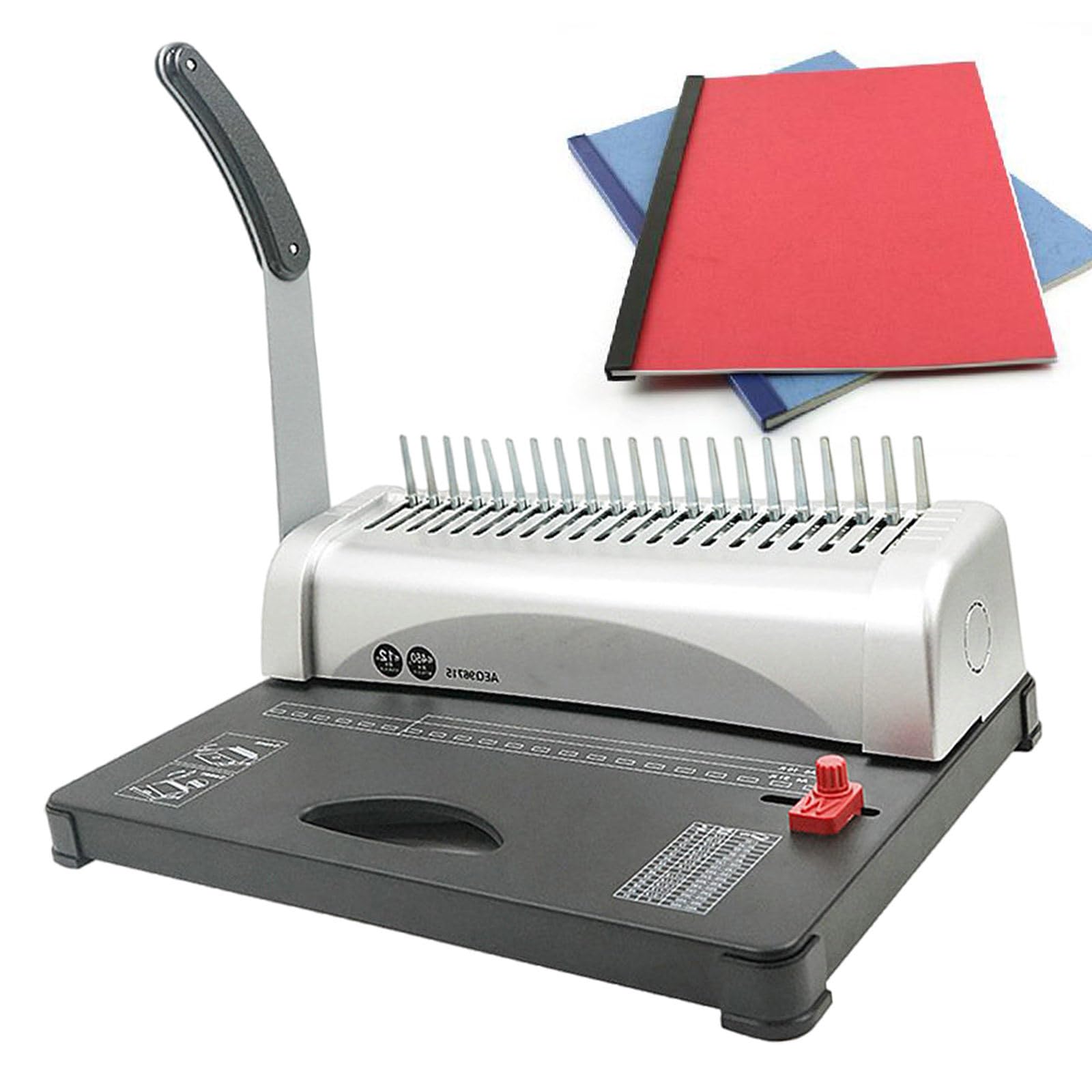 Perforatrice Rilegatrice, 21 Fori, 450 Fogli, Rilegatrice A Spirale Per Formati A4, A5 O Formati Più Piccoli, Rilegatrice A Pettine Per Libri Per Uffici, Riunioni, Aule, Famiglia, Scuola
