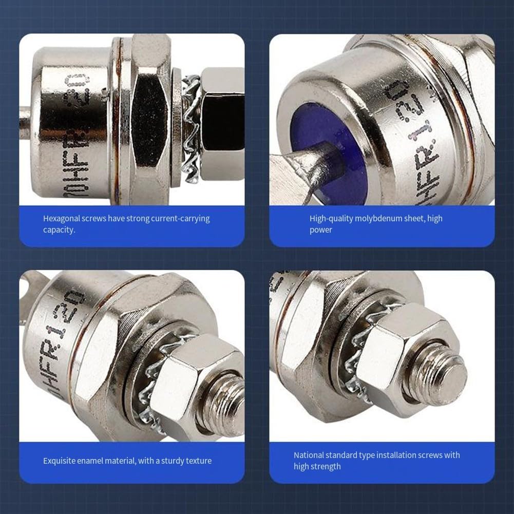 Set di 2 raddrizzatori a diodi 40A 1200V per comandi di macchine utensili e comandi motore (40HF120)