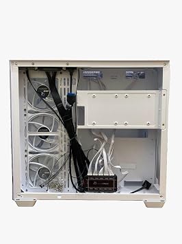 GAMEFORCE LIQUID WHITE 7x120mm ATX Player Computer Case with RGB Fan and Controller