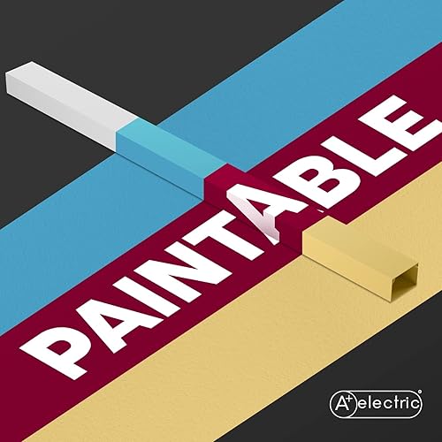 Miniatura 5 de Fundas de cable de 39 pulgadas para montaje en la pared kit de TV pintado blanco para bebés y mascotas a prueba de cables eléctricos para ocultar