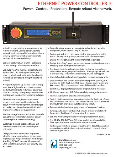 Dual Input Smart PDU - 2 Inputs, 8 Circuits, 16 Switched Outlets, 2 Unswitched, Surge Protection, Web & Script Control, Power/Amp/Volt Meters, WiFi, HTTPS, SSH, Lua, NOW ALEXA/ECHO COMPATIBLE - Thumbnail 7