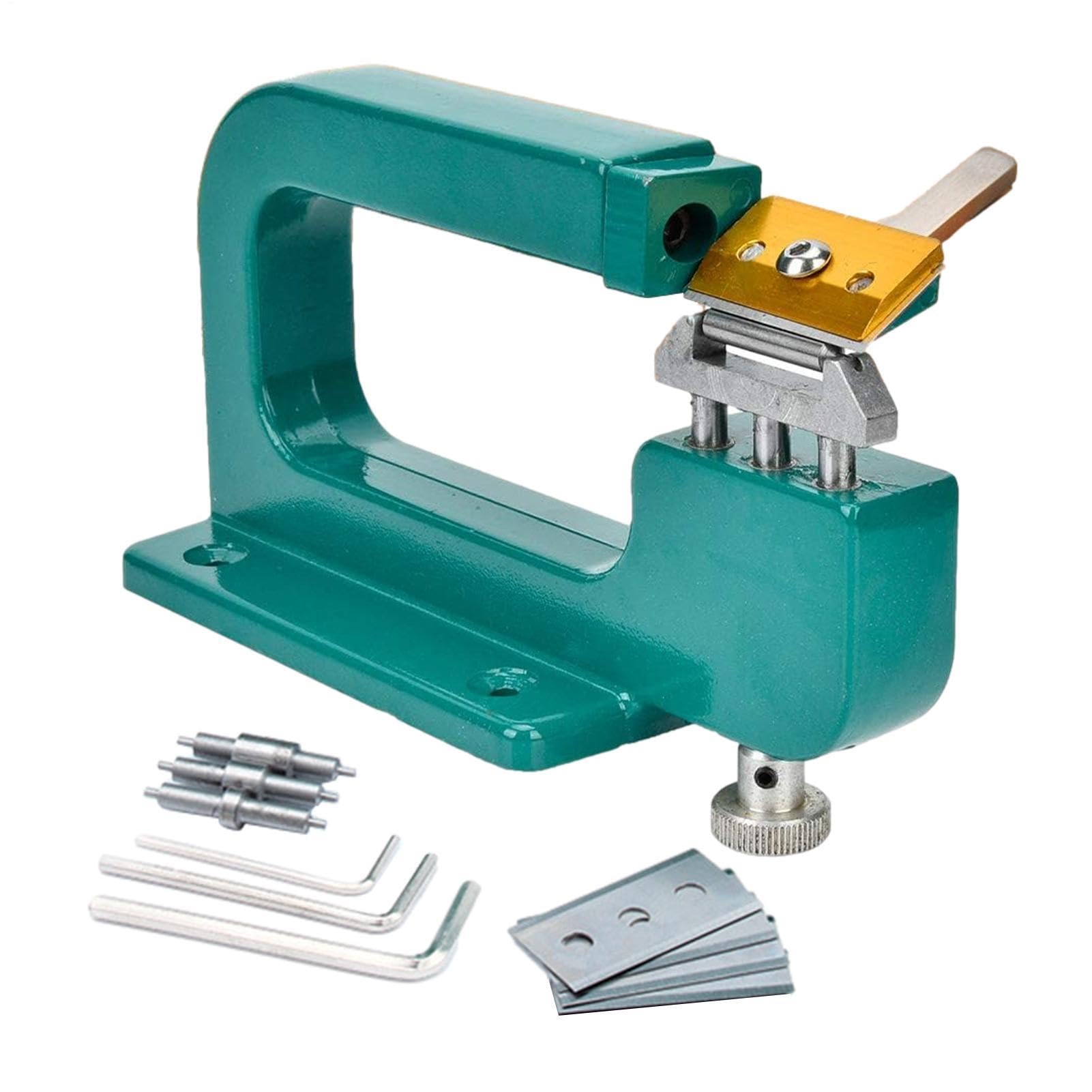 Generico Leather Skiving Machine - Leather Splitter Skiver, Manual Paring Cutter, Precision Craft Trimming Device, Handheld Hides Thickness Reducer Equipment | Professional Edge Thinning Tool