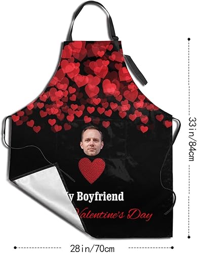 Miniatura 21 de Delantal personalizado para hombres y mujeres, delantal ajustable unisex con bolsillos, delantales personalizados para cocinero y chef Cocina