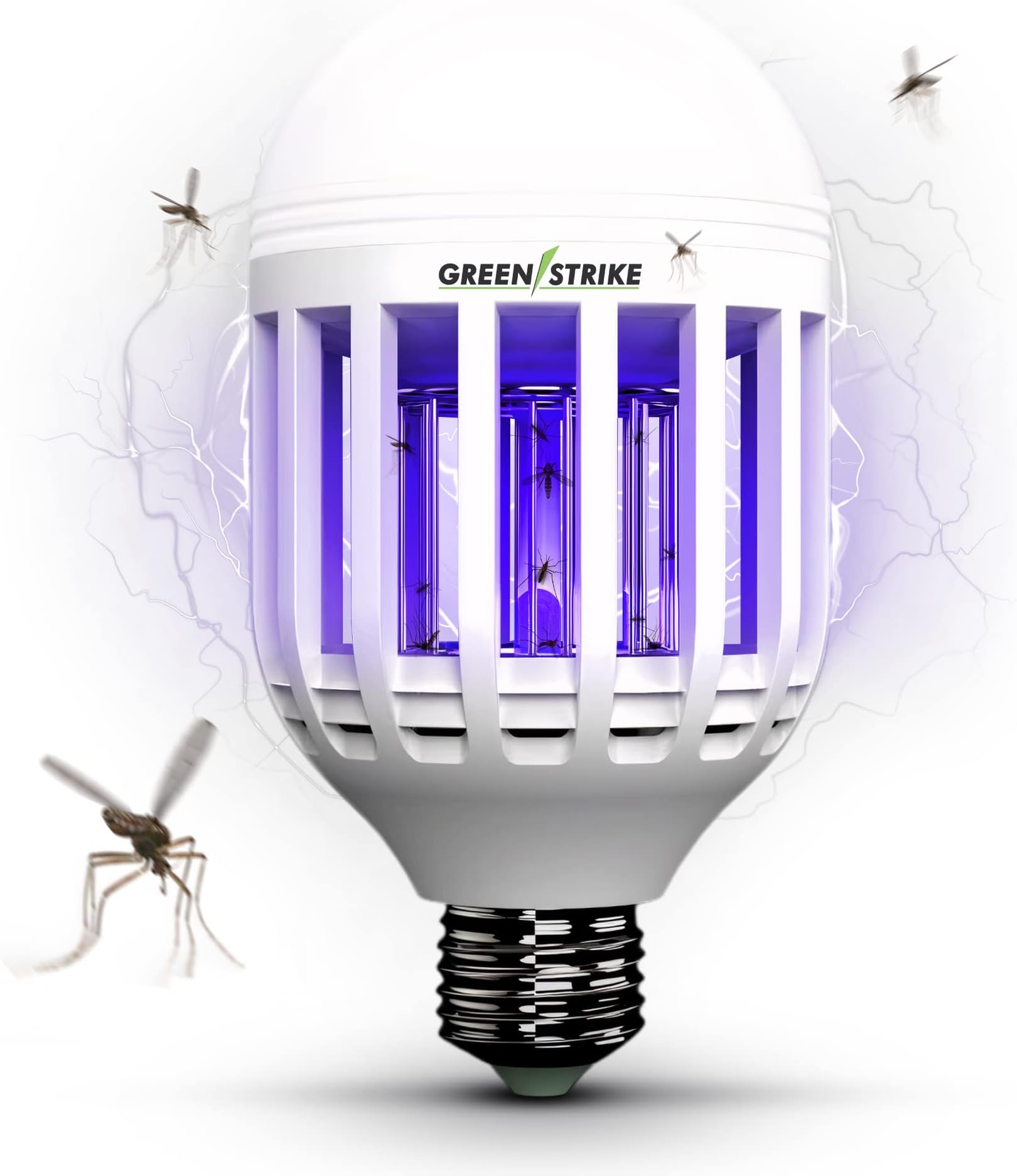 LED Zapping Light Bulb | 2 in 1 Mosquito Led Zapper and Light Bulb | Lamp-Led Electronic Insect & Fly Zapper | Keeps Bugs Away | Attracts & Zaps All Type of Insects | Universal Fit