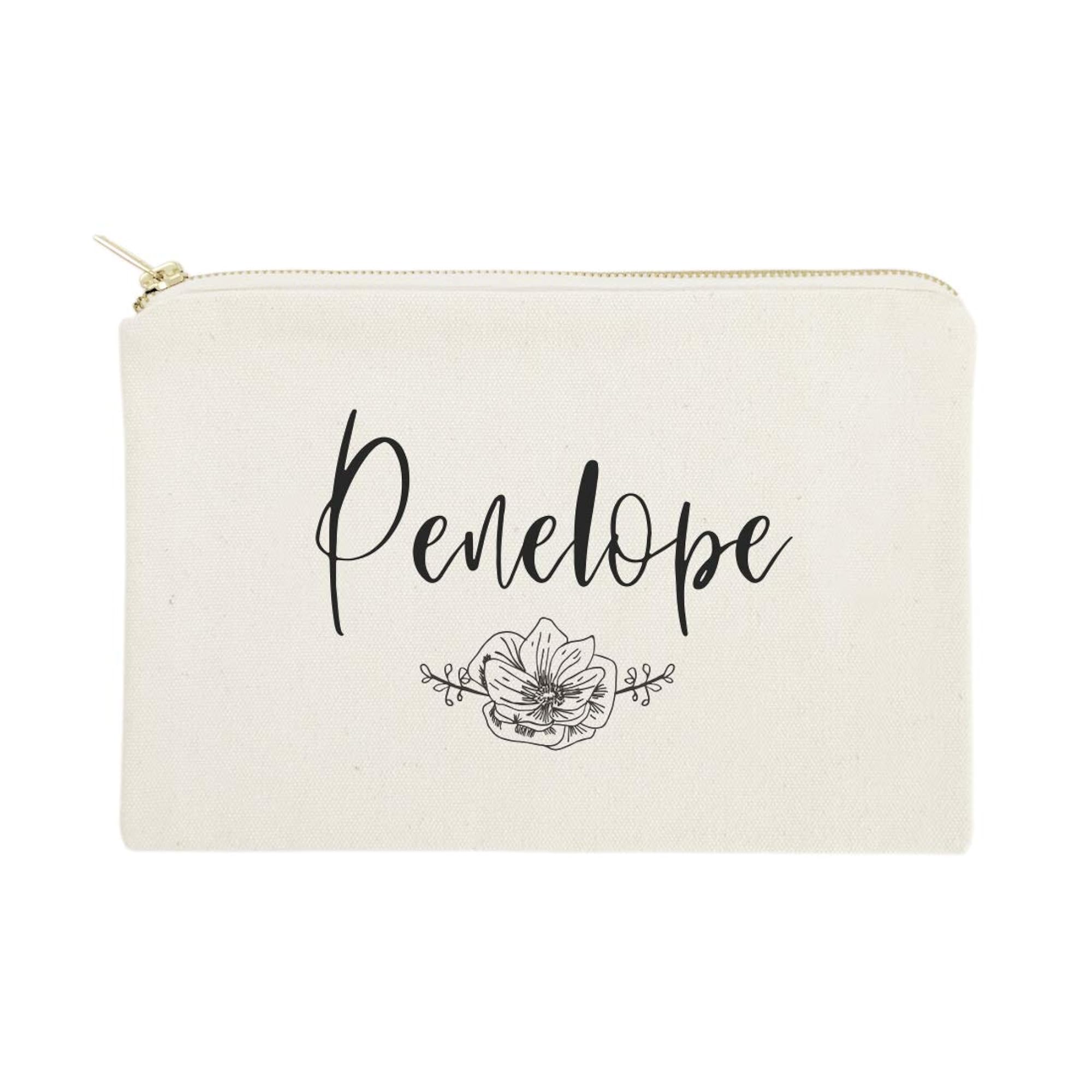 Personalized Monogram Cosmetic Bag, Travel Makeup Pouch