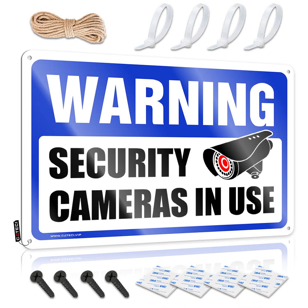 Ibwnbbusn Men's One Color Funny Wall Signs Warning Security Cameras I Use Tin Sign Garage Tin Sign Garage Signs Funny(30X40cm)