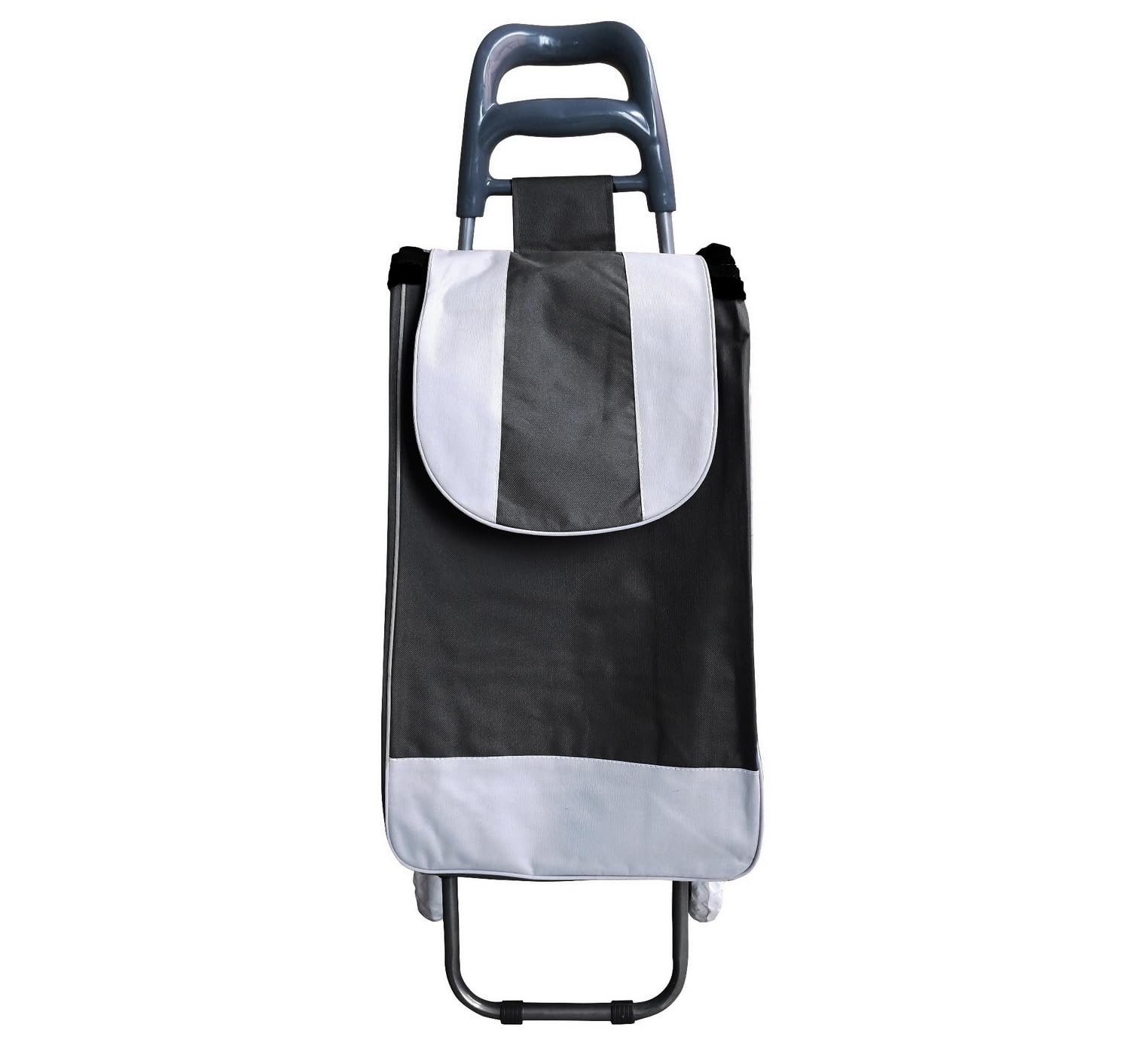 Michelino 38 L Einkaufswagen Trolley – schwarz, faltbarer Einkaufstrolley mit 38 Liter Volumen