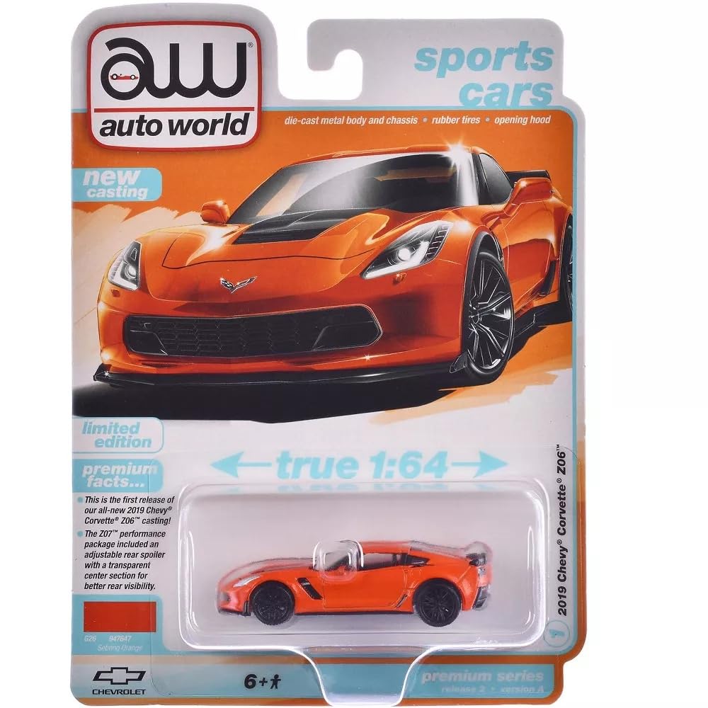 Amazon.com: Auto World Premuim - 2019 Chevrolet Corvette Z06 (with