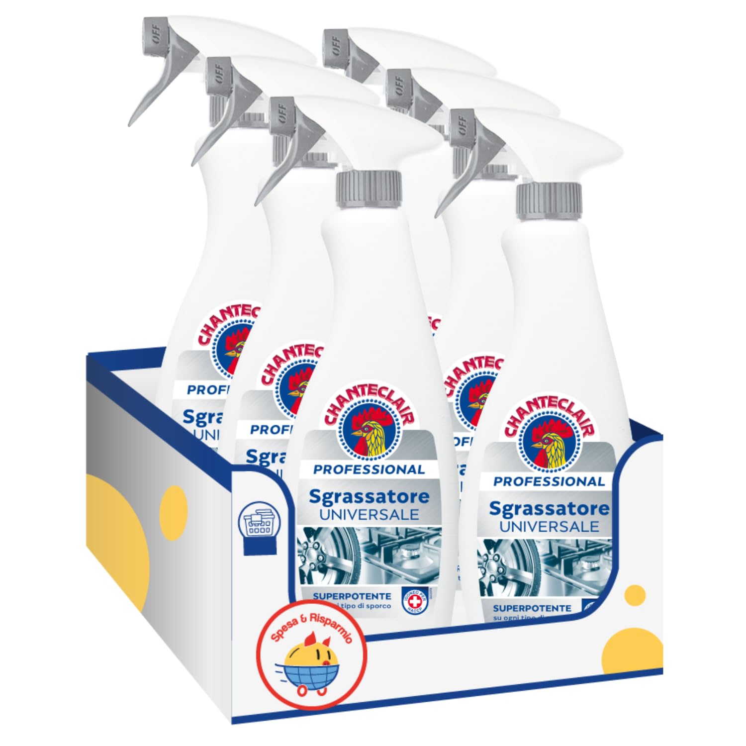 Sgrassatore Universale Professionale 700ml – Extra Forte – Pulizia Profonda (6 pezzi)
